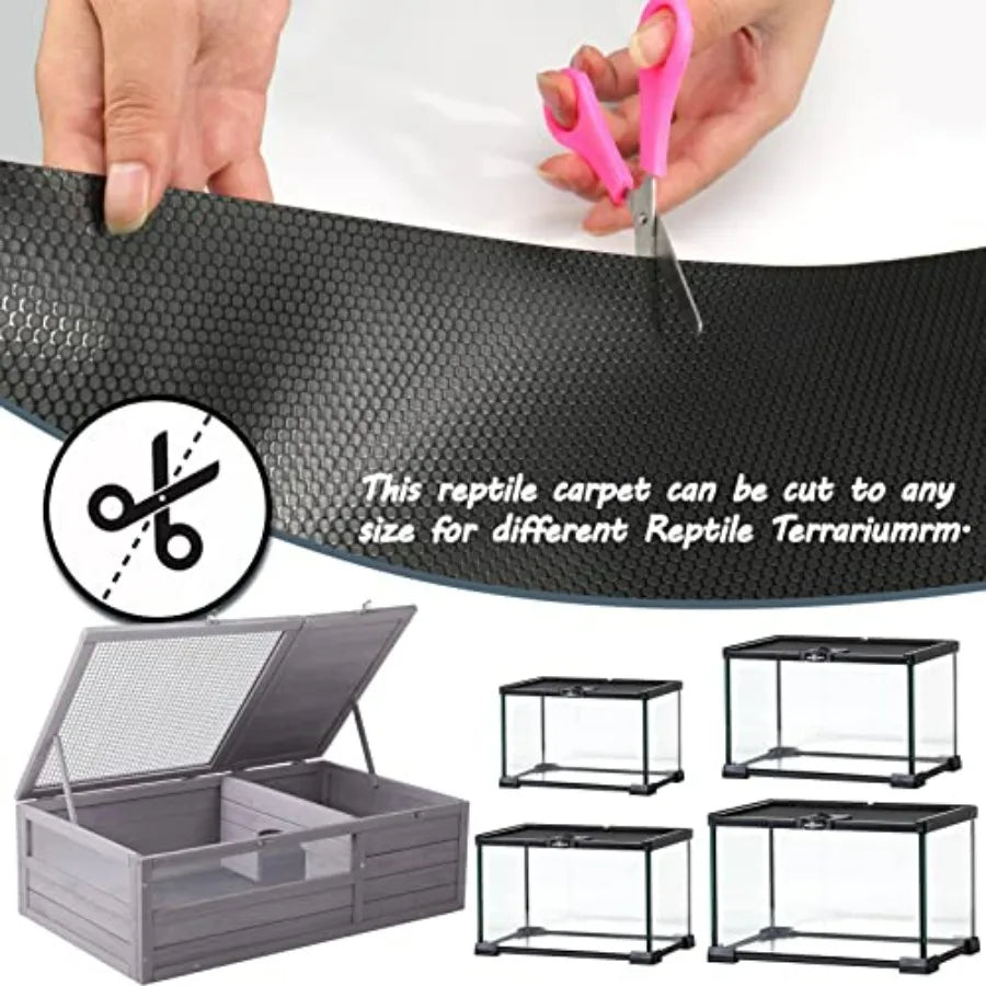 Bearded Dragon Tank Accessories Reptile Terrarium Carpet Substrate