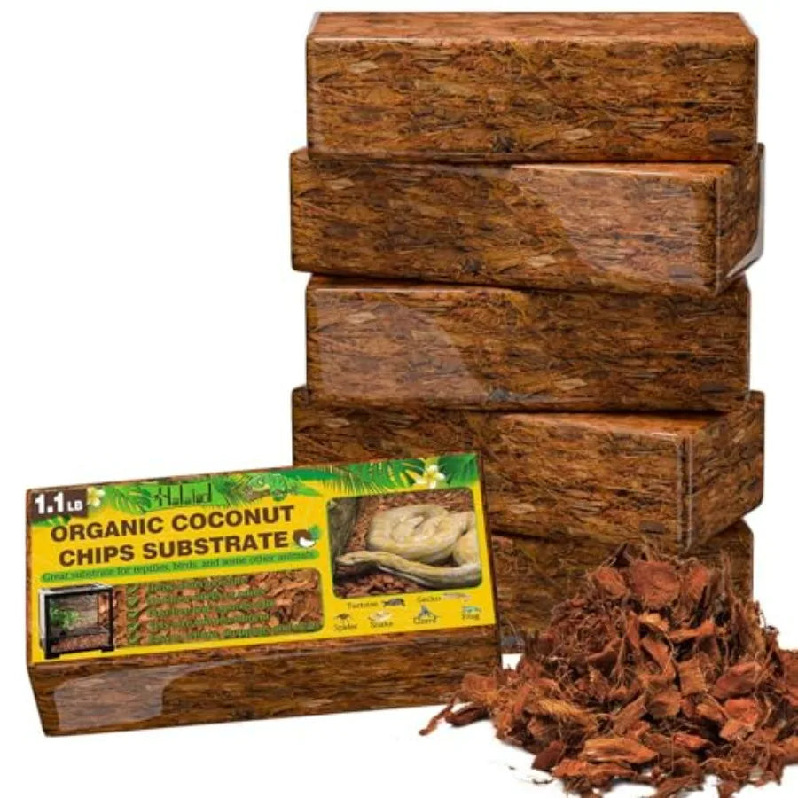 Coconut Husk Chips Substrate Reptiles Snakes Tortoises Geckos