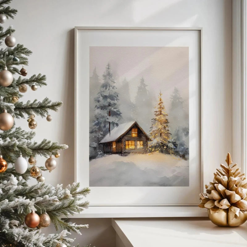 Yitongke Canvas Christmas Wall Art Decor Collection