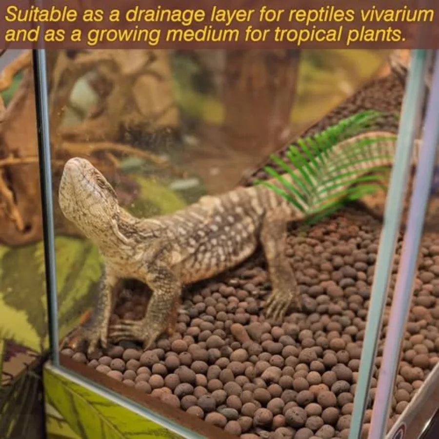 Reptile Substrate Leca Balls Expanded Clay Pebbles For Terrarium