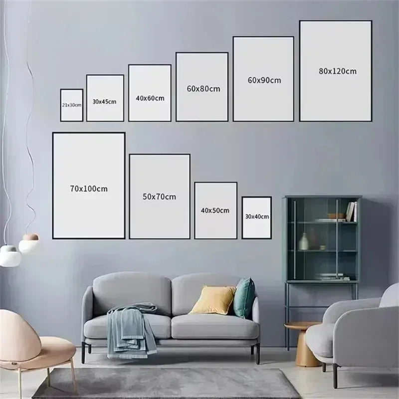 Christmas Canvas Wall Art Print Set Whimsical Holiday Home Decor