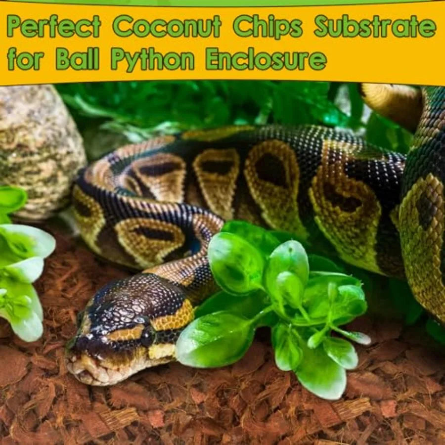 Coconut Husk Chips Substrate Reptiles Snakes Tortoises Geckos