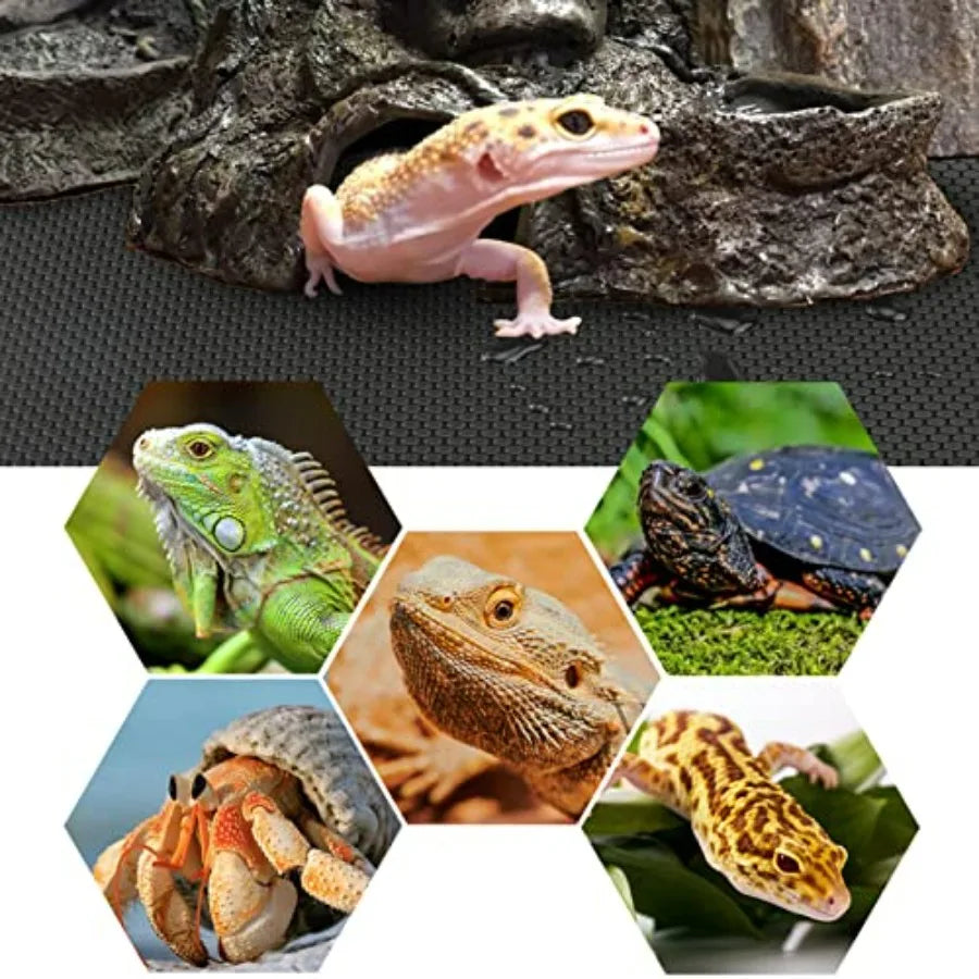 Bearded Dragon Tank Accessories Reptile Terrarium Carpet Substrate