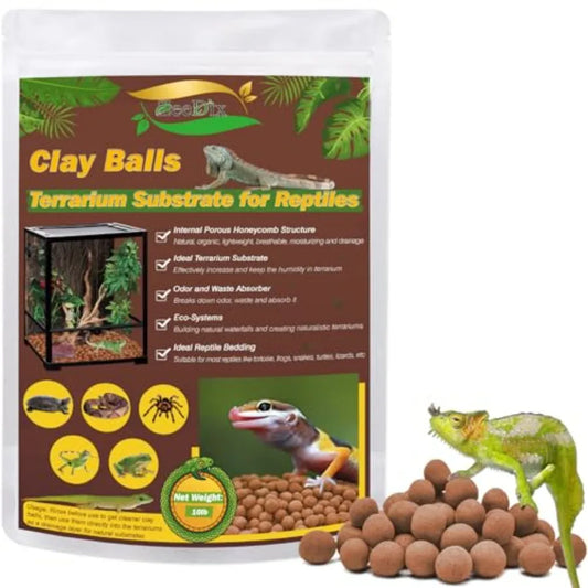 Reptile Substrate Leca Balls Expanded Clay Pebbles For Terrarium