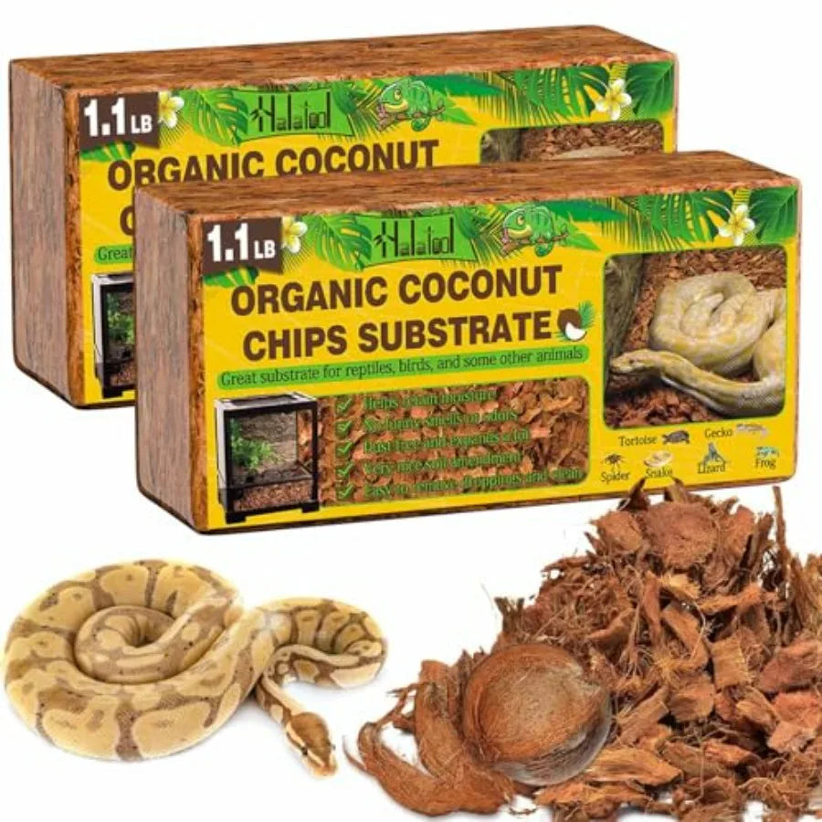 Coconut Husk Chips Substrate Reptiles Snakes Tortoises Geckos
